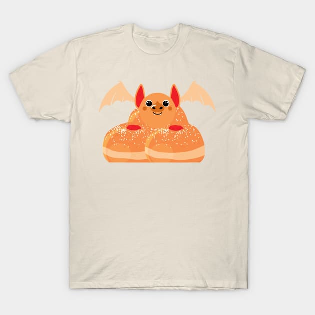 Jelly donut bat T-Shirt by EJgenie